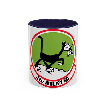 41st Airlift Sq v2 (U.S. Air Force) Accent Coffee Mug 11oz Navy - Go Mug Yourself