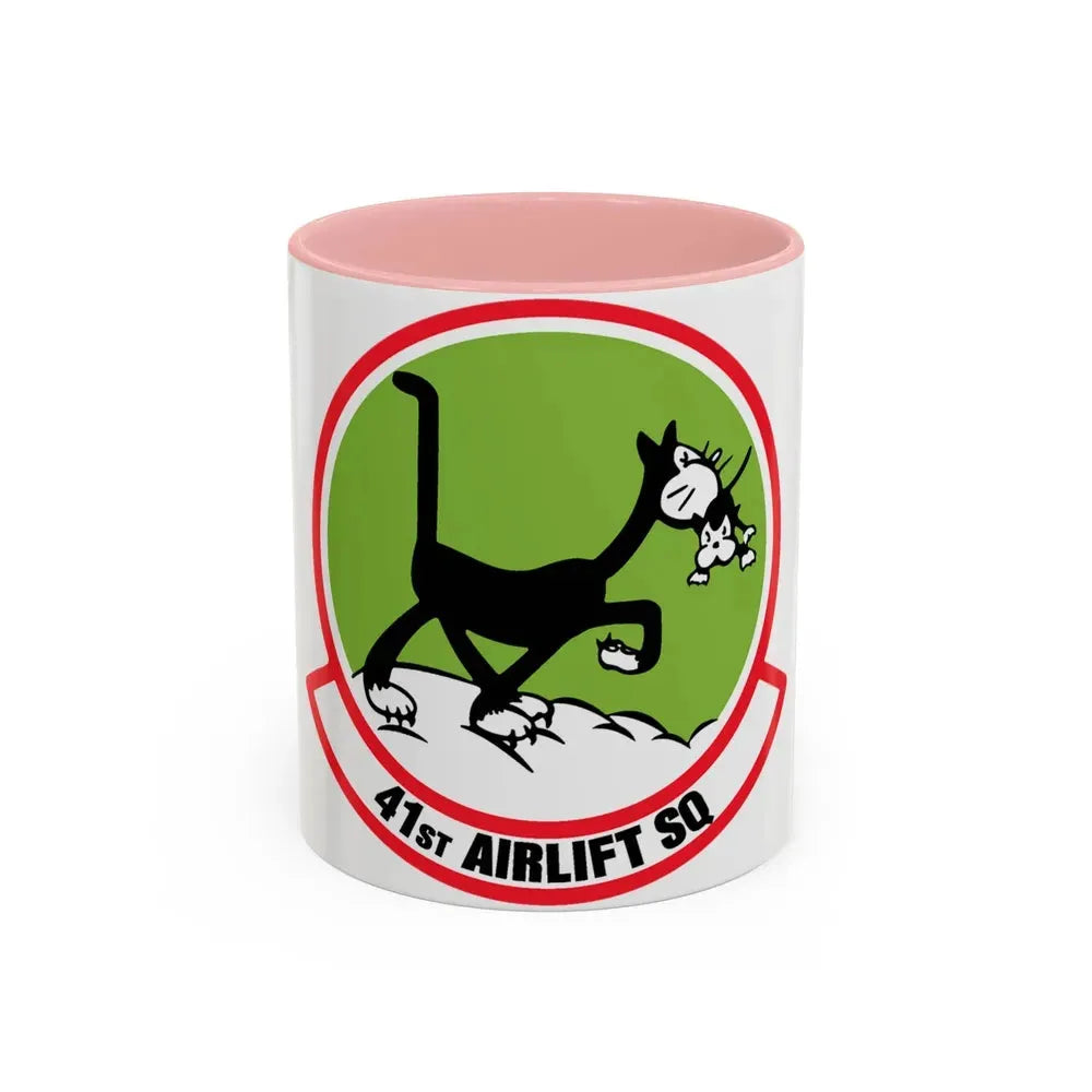 41st Airlift Sq v2 (U.S. Air Force) Accent Coffee Mug 11oz Pink - Go Mug Yourself