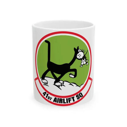41st Airlift Sq v2 (U.S. Air Force) White Coffee Mug 11oz - Go Mug Yourself