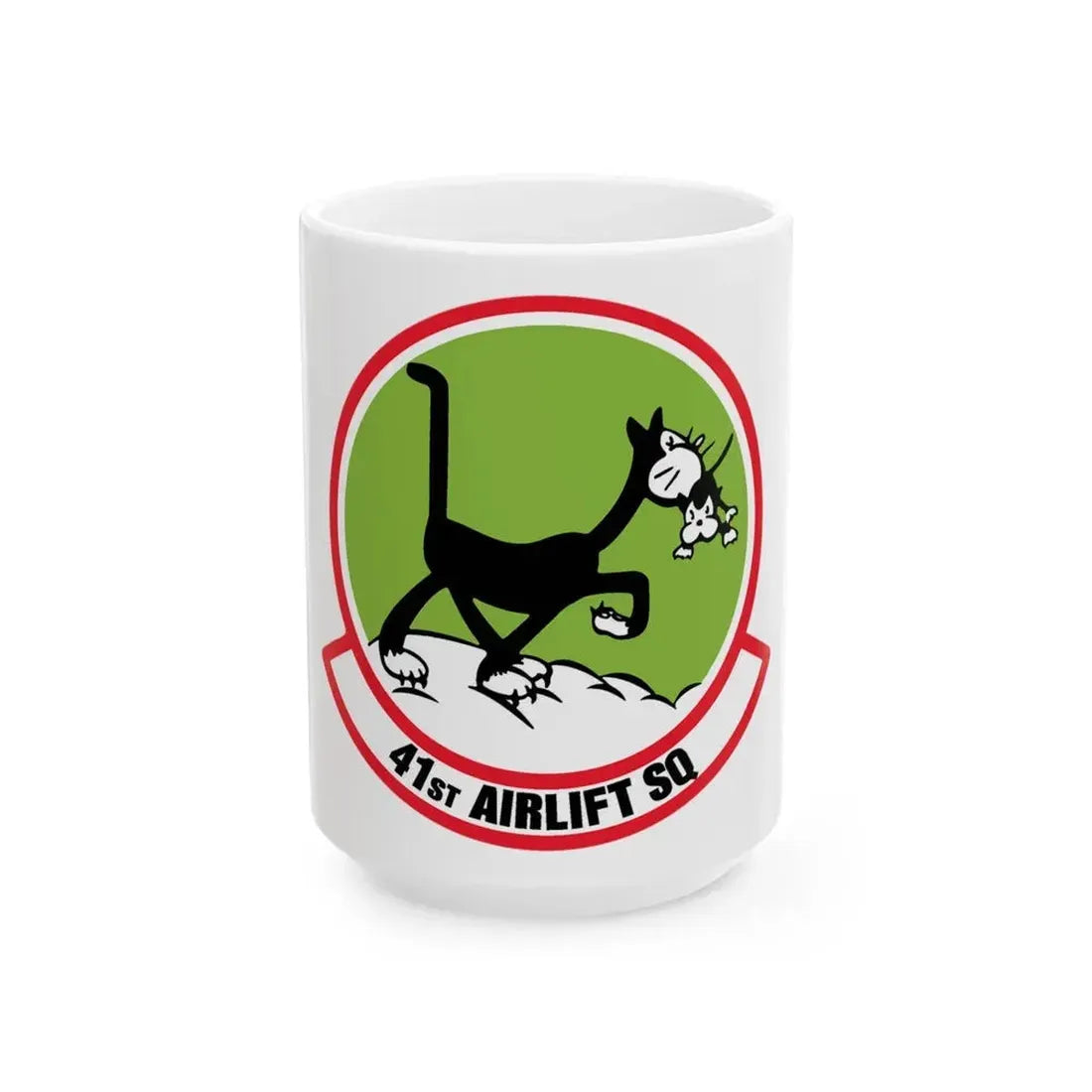 41st Airlift Sq v2 (U.S. Air Force) White Coffee Mug 15oz - Go Mug Yourself