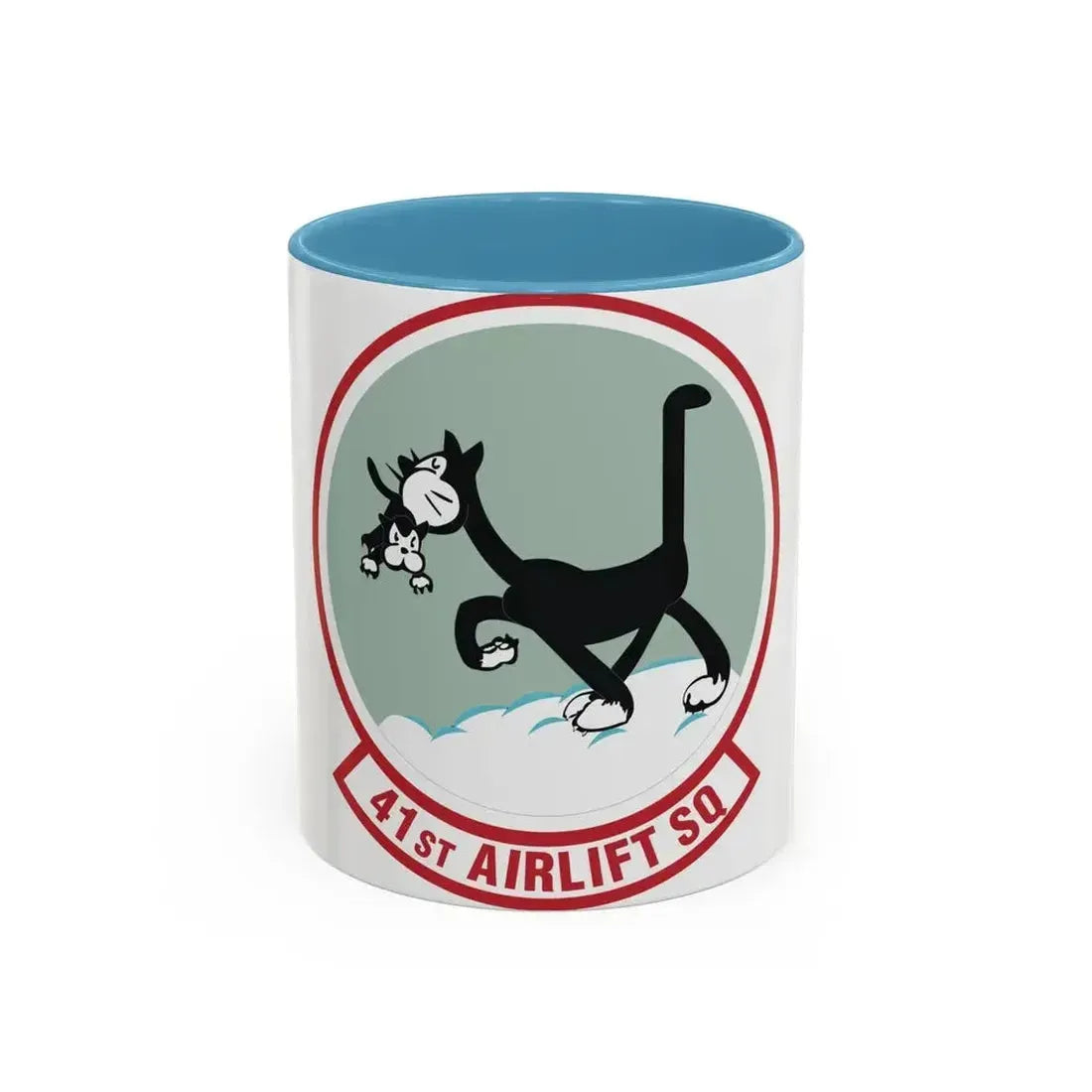 41st Airlift Squadron (U.S. Air Force) Accent Coffee Mug 11oz Light Blue - Go Mug Yourself