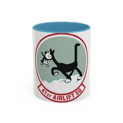 41st Airlift Squadron (U.S. Air Force) Accent Coffee Mug 11oz Light Blue - Go Mug Yourself