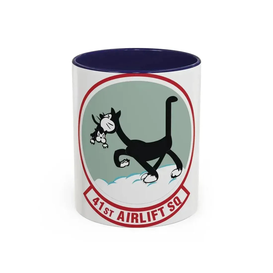 41st Airlift Squadron (U.S. Air Force) Accent Coffee Mug 11oz Navy - Go Mug Yourself