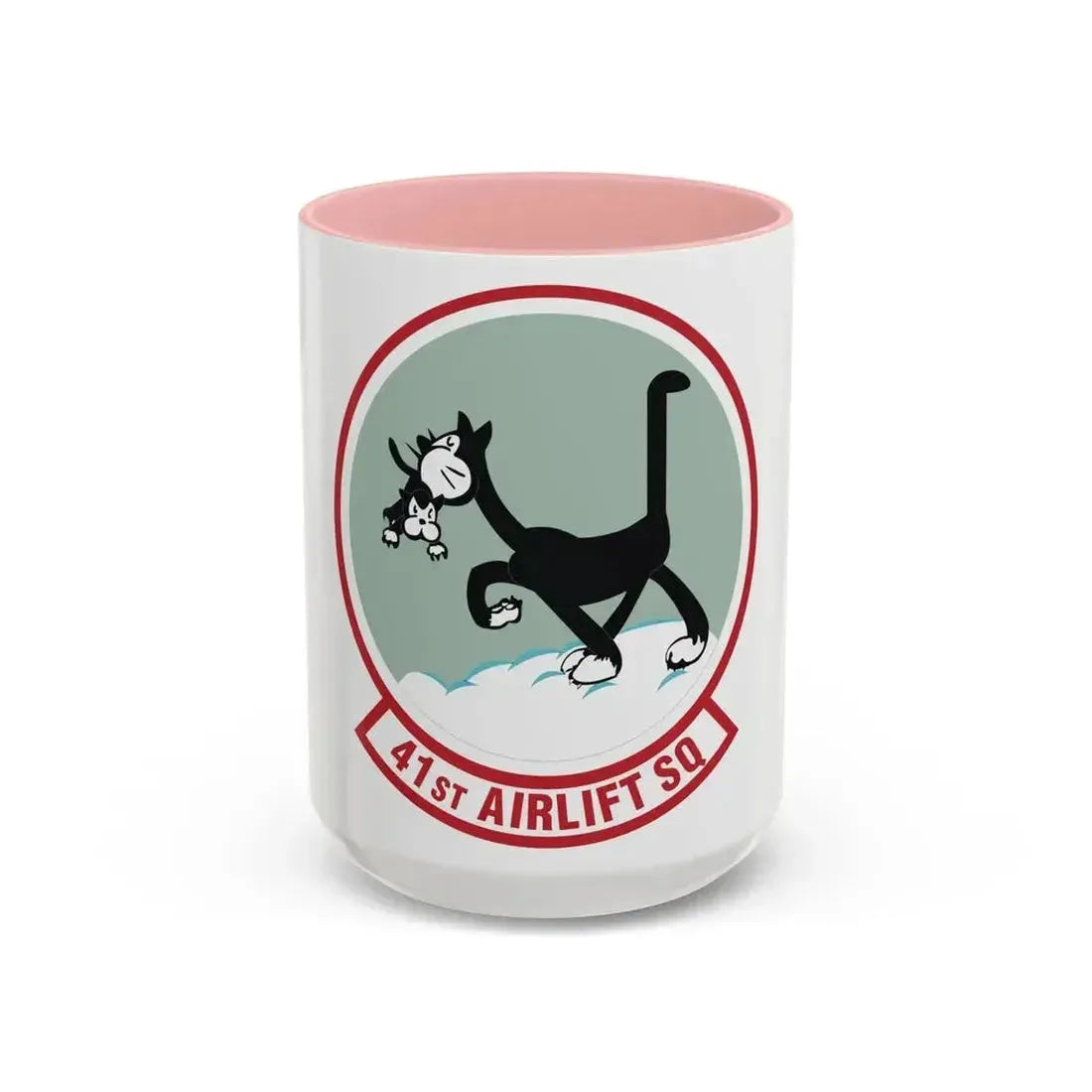 41st Airlift Squadron (U.S. Air Force) Accent Coffee Mug 15oz Pink - Go Mug Yourself