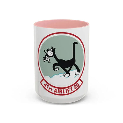 41st Airlift Squadron (U.S. Air Force) Accent Coffee Mug 15oz Pink - Go Mug Yourself