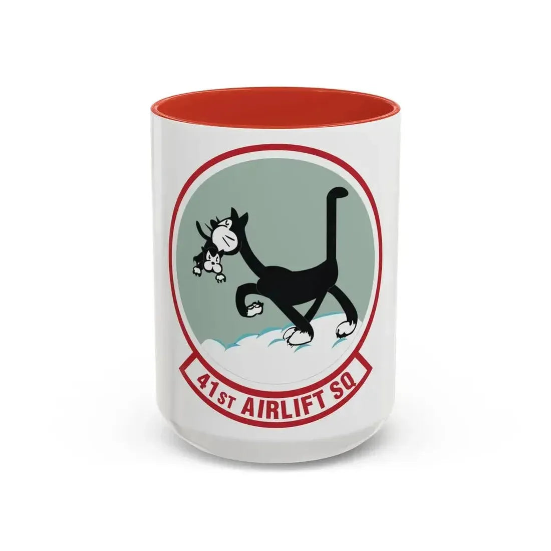 41st Airlift Squadron (U.S. Air Force) Accent Coffee Mug 15oz Red - Go Mug Yourself