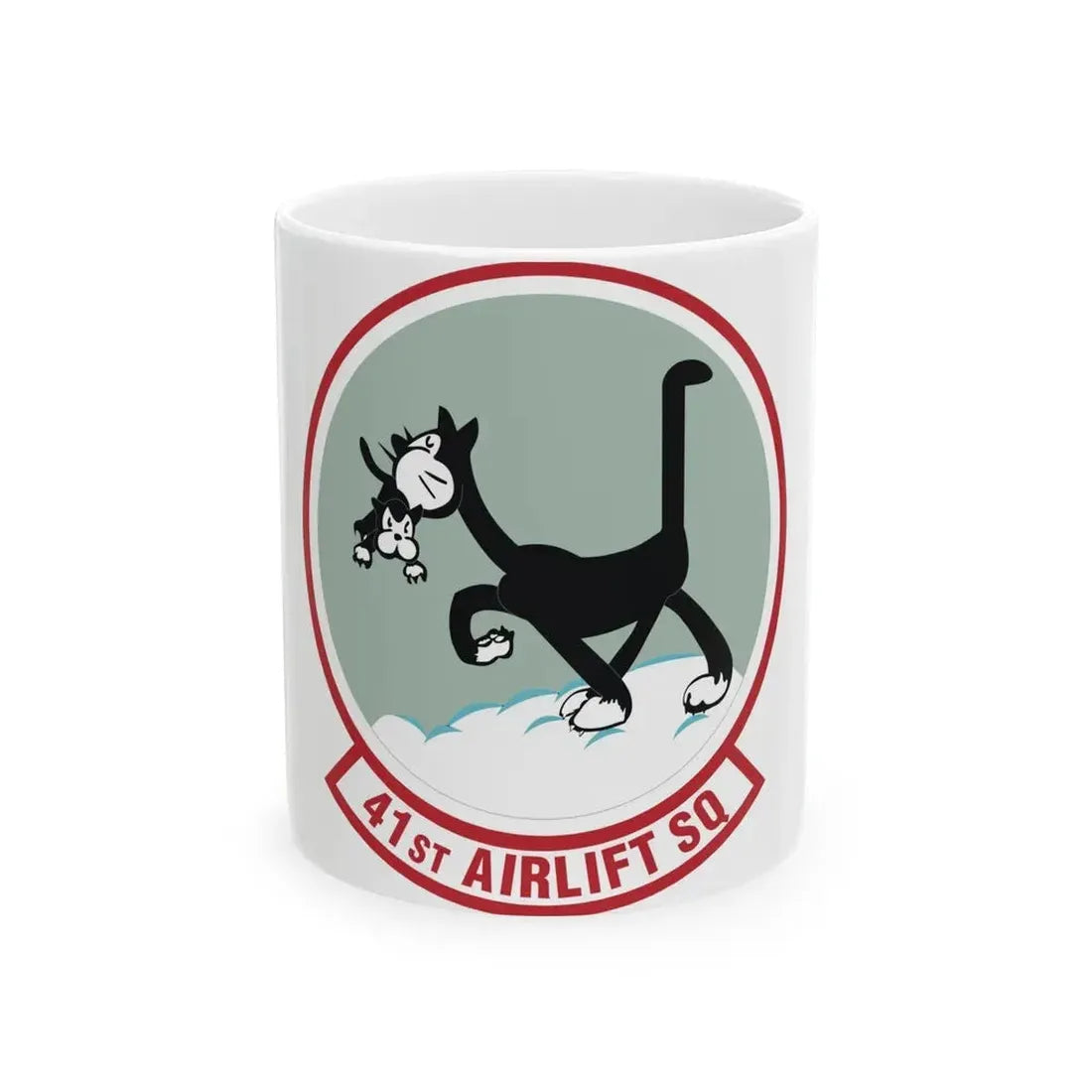 41st Airlift Squadron (U.S. Air Force) White Coffee Mug - Go Mug Yourself