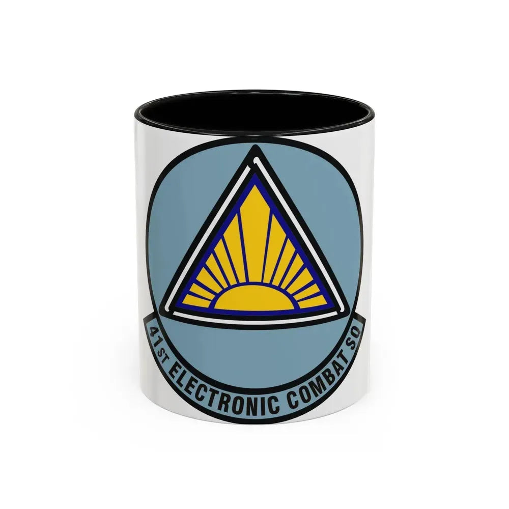 41st Electronic Combat Squadron (U.S. Air Force) Accent Coffee Mug 11oz Black - Go Mug Yourself