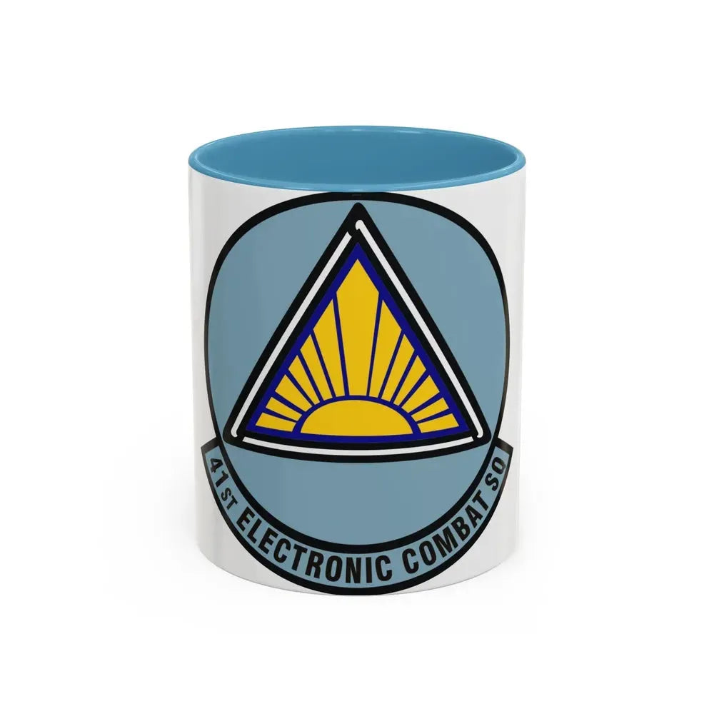 41st Electronic Combat Squadron (U.S. Air Force) Accent Coffee Mug 11oz Light Blue - Go Mug Yourself
