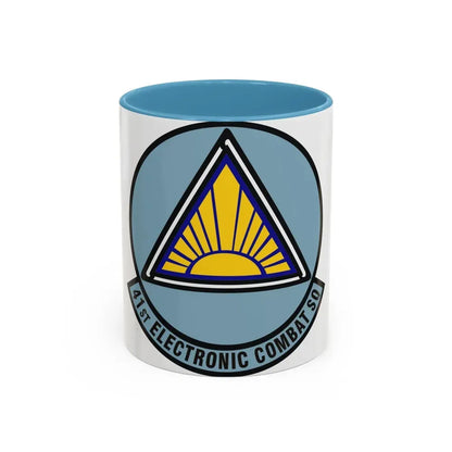 41st Electronic Combat Squadron (U.S. Air Force) Accent Coffee Mug 11oz Light Blue - Go Mug Yourself