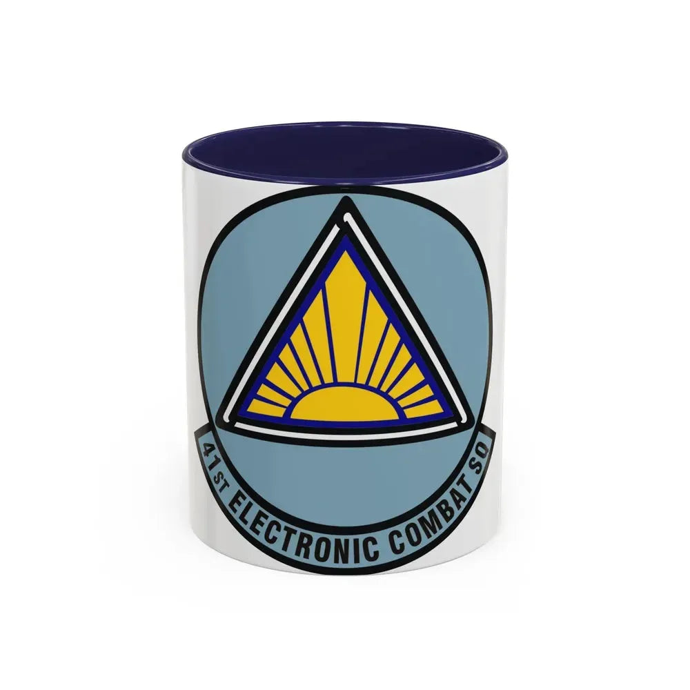 41st Electronic Combat Squadron (U.S. Air Force) Accent Coffee Mug 11oz Navy - Go Mug Yourself
