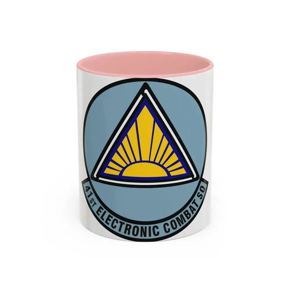 41st Electronic Combat Squadron (U.S. Air Force) Accent Coffee Mug 11oz Pink - Go Mug Yourself