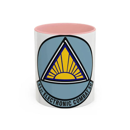 41st Electronic Combat Squadron (U.S. Air Force) Accent Coffee Mug 11oz Pink - Go Mug Yourself