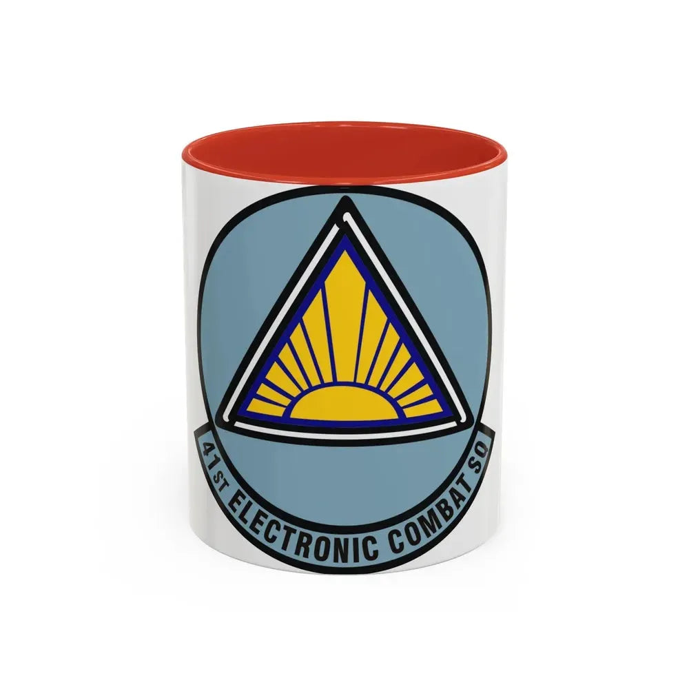 41st Electronic Combat Squadron (U.S. Air Force) Accent Coffee Mug 11oz Red - Go Mug Yourself