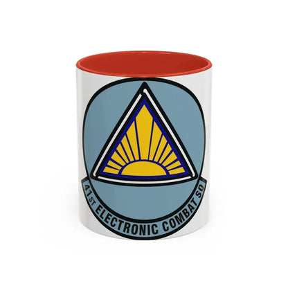 41st Electronic Combat Squadron (U.S. Air Force) Accent Coffee Mug 11oz Red - Go Mug Yourself