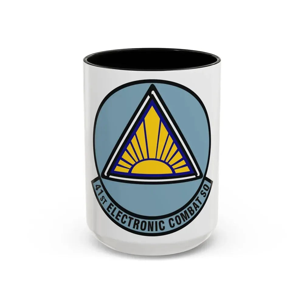 41st Electronic Combat Squadron (U.S. Air Force) Accent Coffee Mug 15oz Black - Go Mug Yourself