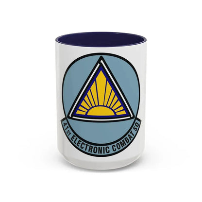 41st Electronic Combat Squadron (U.S. Air Force) Accent Coffee Mug 15oz Navy - Go Mug Yourself