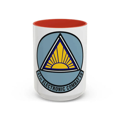 41st Electronic Combat Squadron (U.S. Air Force) Accent Coffee Mug 15oz Red - Go Mug Yourself