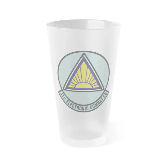 41st Electronic Combat Squadron (U.S. Air Force) Frosted Pint Glass 16oz 16oz Frosted - Go Mug Yourself