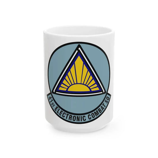 41st Electronic Combat Squadron (U.S. Air Force) White Coffee Mug 15oz - Go Mug Yourself