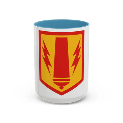 41st Field Artillery Brigade (U.S. Army) Accent Coffee Mug 15oz Light Blue - Go Mug Yourself