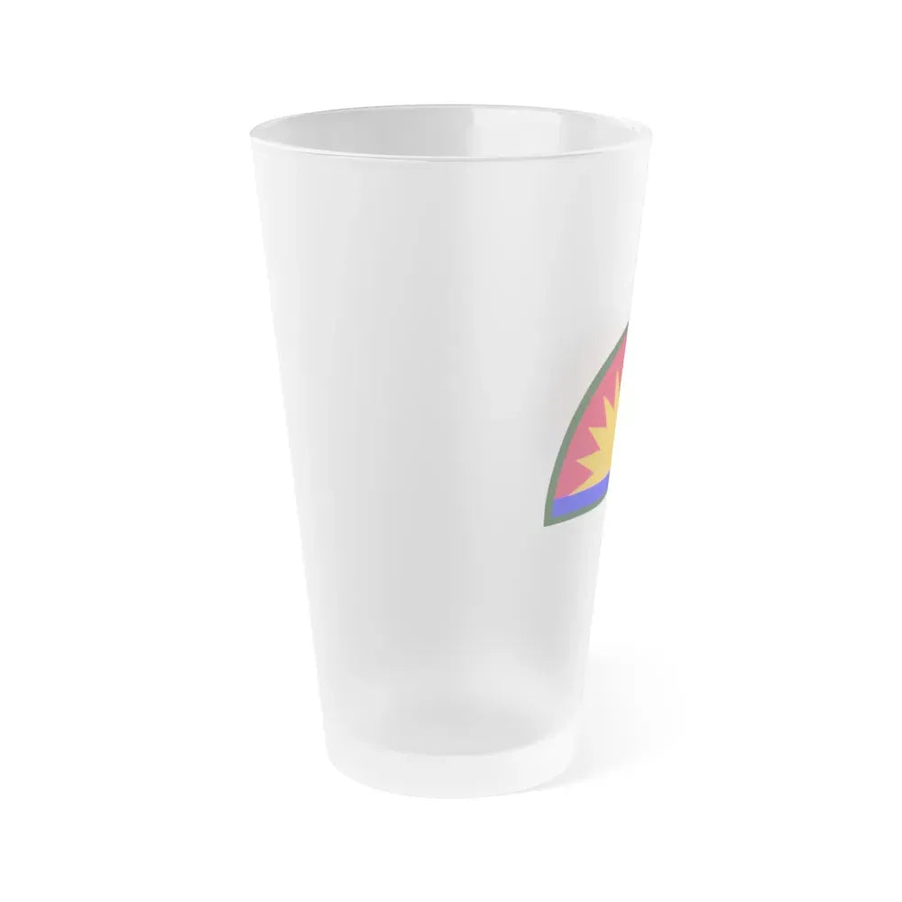 41st Infantry Division SSI (U.S. Army) Frosted Pint Glass 16oz - Go Mug Yourself
