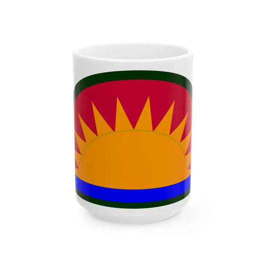 41st Infantry Division SSI (U.S. Army) White Coffee Mug 15oz - Go Mug Yourself