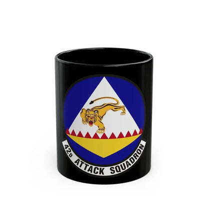 42 Attack Squadron ACC (U.S. Air Force) Black Coffee Mug 11oz - Go Mug Yourself
