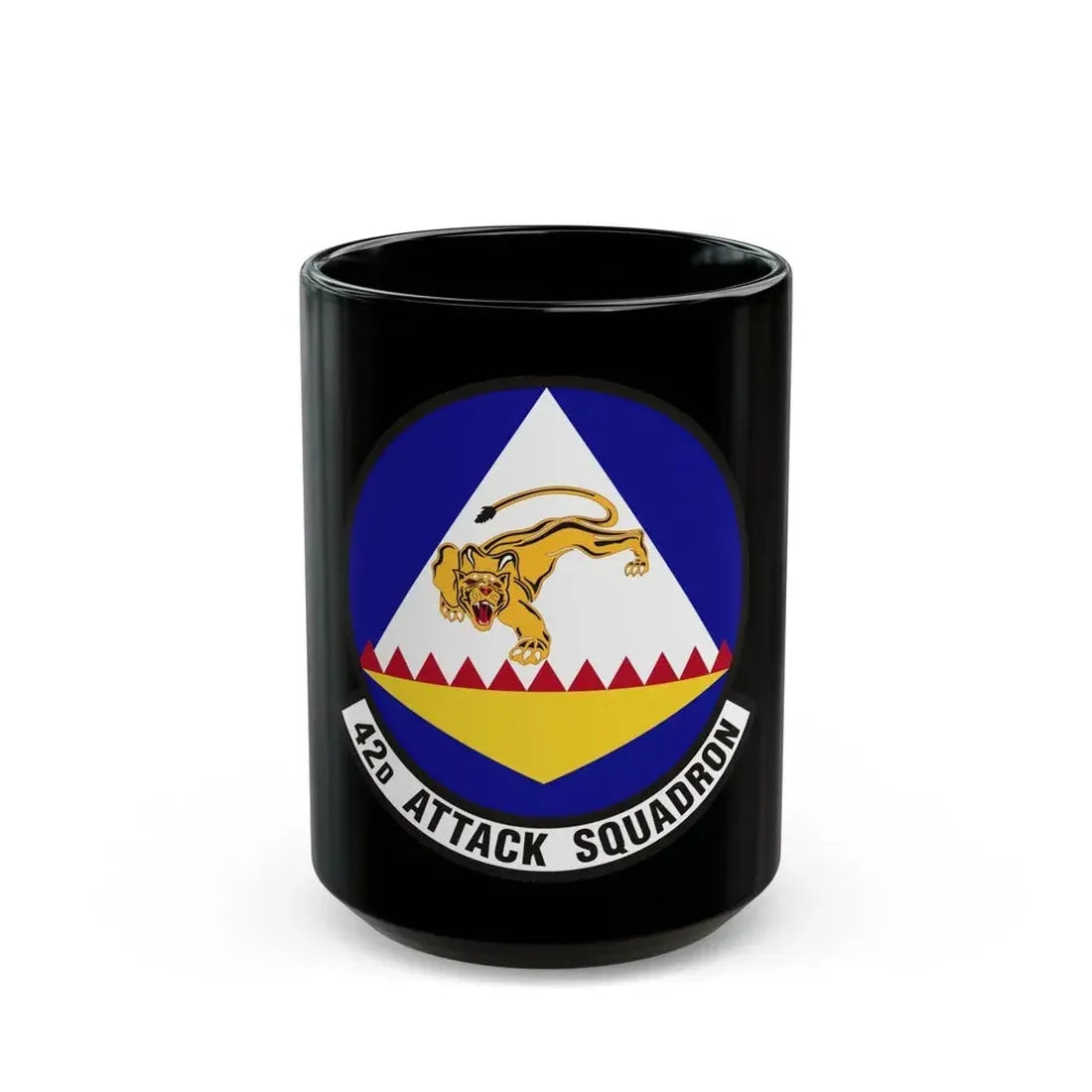42 Attack Squadron ACC (U.S. Air Force) Black Coffee Mug 15oz - Go Mug Yourself