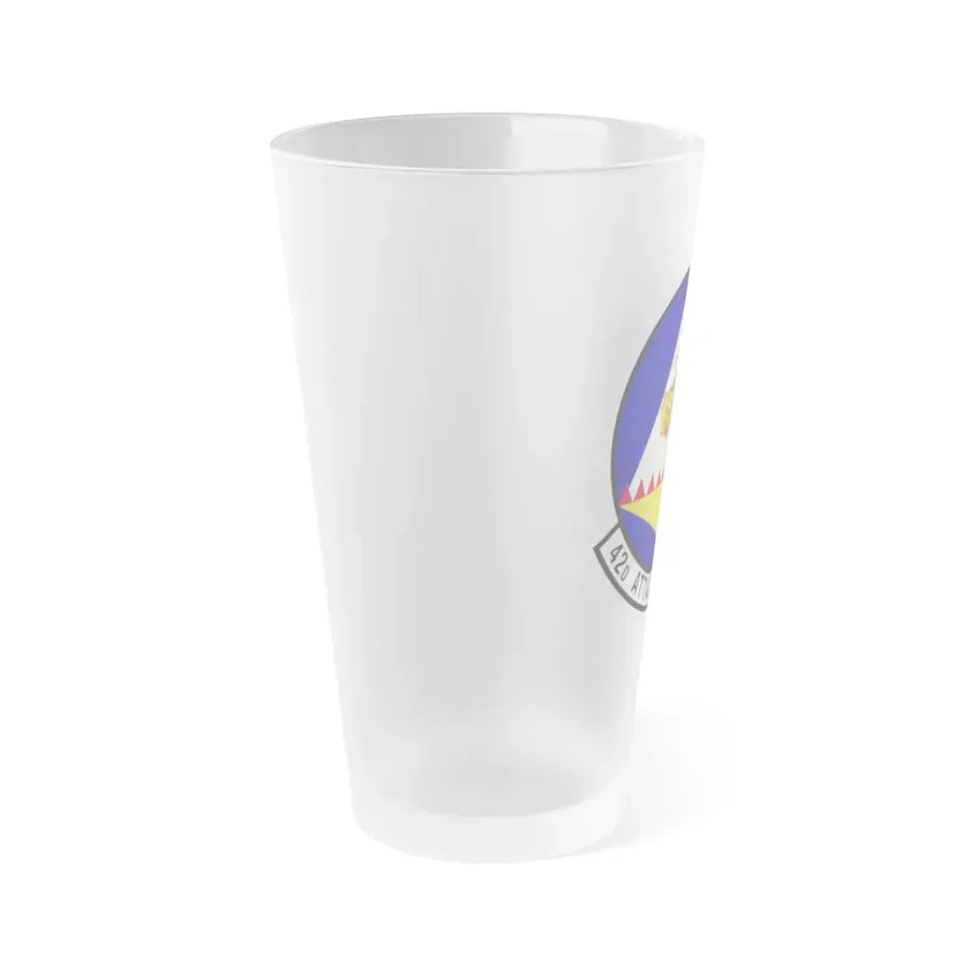42 Attack Squadron ACC (U.S. Air Force) Frosted Pint Glass 16oz - Go Mug Yourself