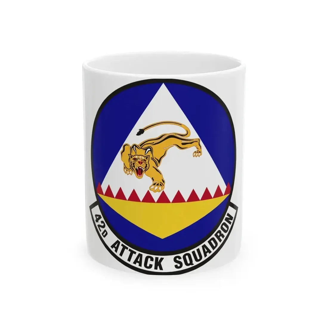 42 Attack Squadron ACC (U.S. Air Force) White Coffee Mug 11oz - Go Mug Yourself