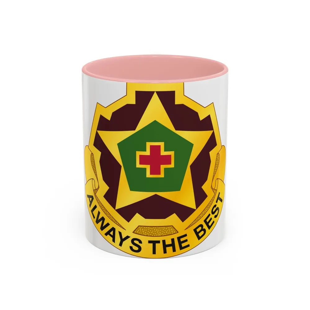 42 Field Hospital (U.S. Army) Accent Coffee Mug-11oz-Pink-Go Mug Yourself