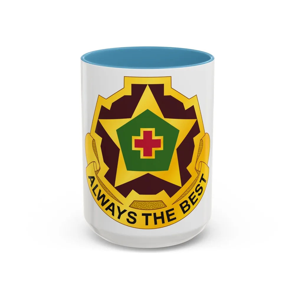 42 Field Hospital (U.S. Army) Accent Coffee Mug-15oz-Light Blue-Go Mug Yourself