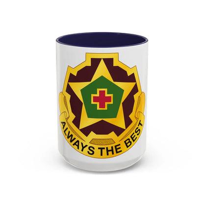 42 Field Hospital (U.S. Army) Accent Coffee Mug-15oz-Navy-Go Mug Yourself