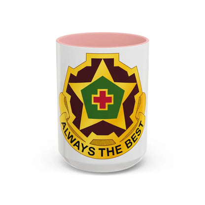 42 Field Hospital (U.S. Army) Accent Coffee Mug-15oz-Pink-Go Mug Yourself