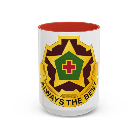 42 Field Hospital (U.S. Army) Accent Coffee Mug-15oz-Red-Go Mug Yourself