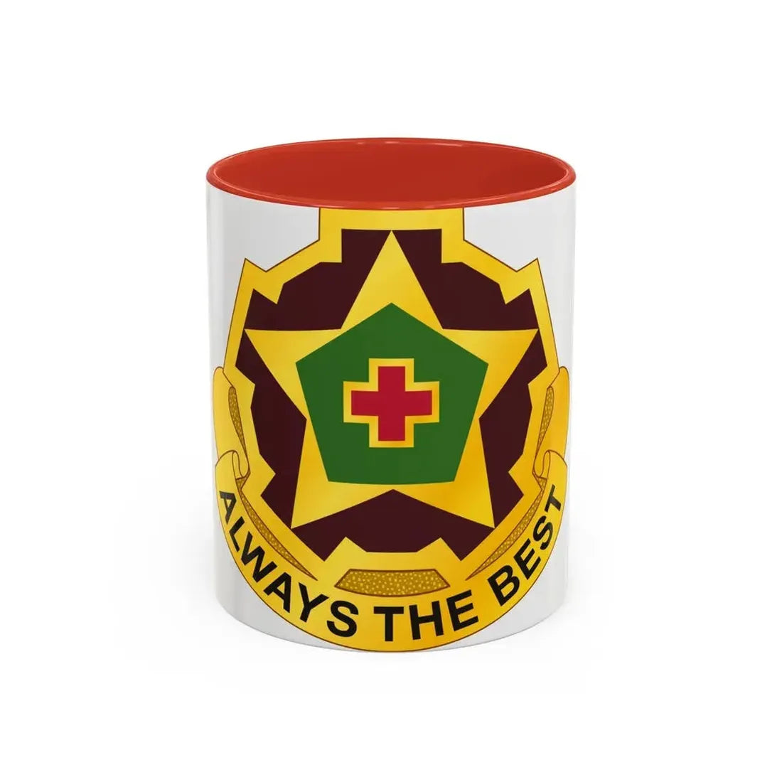 42 Field Hospital (U.S. Army) Accent Coffee Mug 11oz Red - Go Mug Yourself
