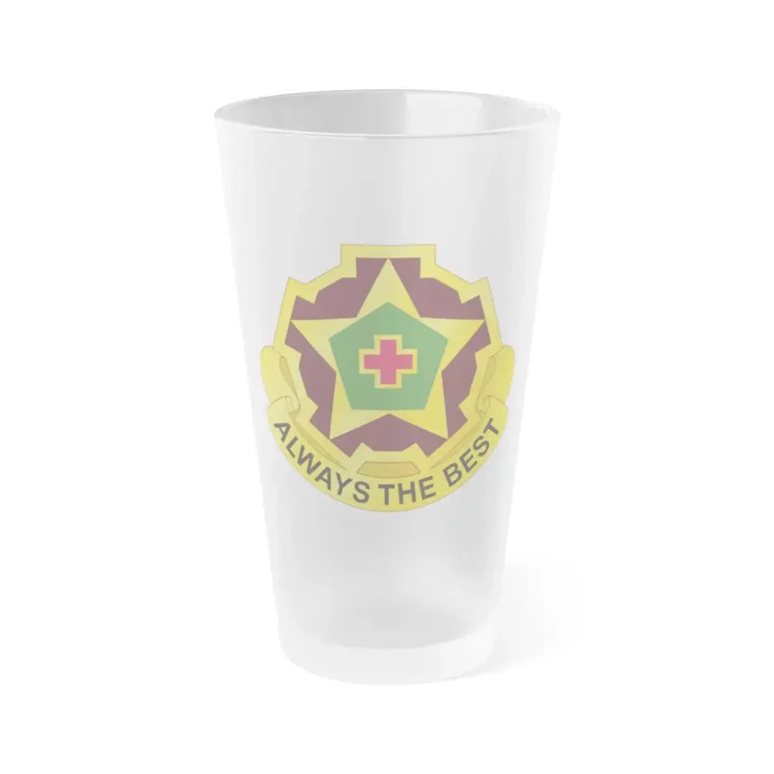 42 Field Hospital (U.S. Army) Frosted Pint Glass 16oz Default Title - Go Mug Yourself