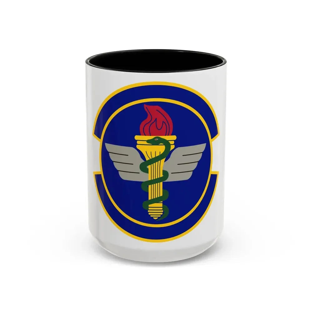 42 Operational Medical Readiness Squadron AETC (U.S. Air Force) Accent Coffee Mug 15oz Black - Go Mug Yourself
