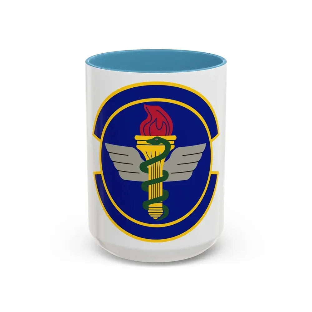 42 Operational Medical Readiness Squadron AETC (U.S. Air Force) Accent Coffee Mug 15oz Light Blue - Go Mug Yourself