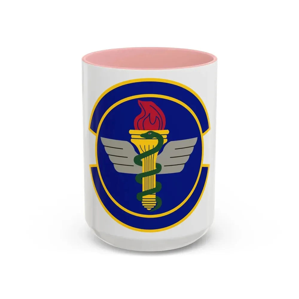 42 Operational Medical Readiness Squadron AETC (U.S. Air Force) Accent Coffee Mug 15oz Pink - Go Mug Yourself