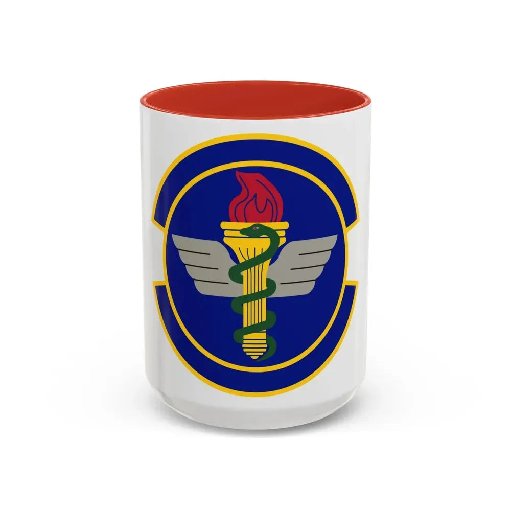 42 Operational Medical Readiness Squadron AETC (U.S. Air Force) Accent Coffee Mug 15oz Red - Go Mug Yourself