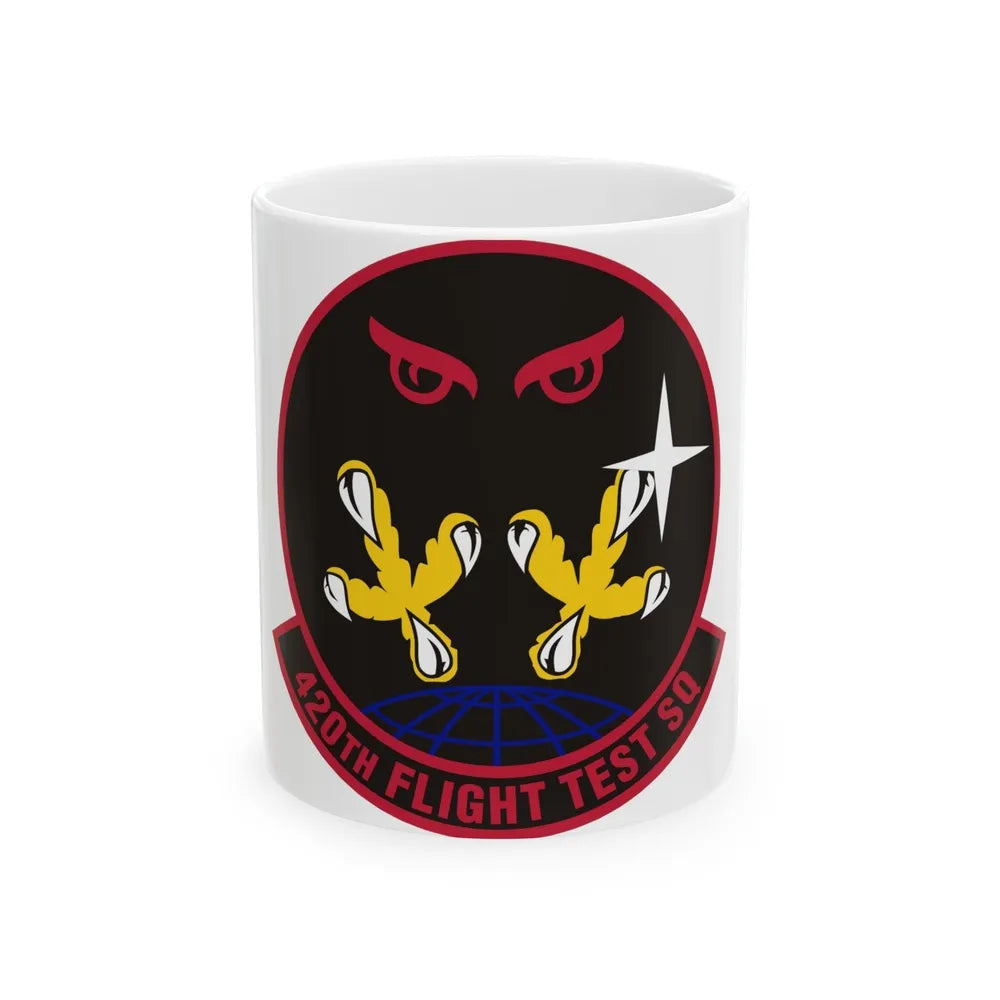 420 Flight Test Squdron AFMC (U.S. Air Force) White Coffee Mug-11oz-Go Mug Yourself