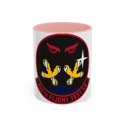 420 Flight Test Squdron AFMC (U.S. Air Force) Accent Coffee Mug 11oz Pink - Go Mug Yourself