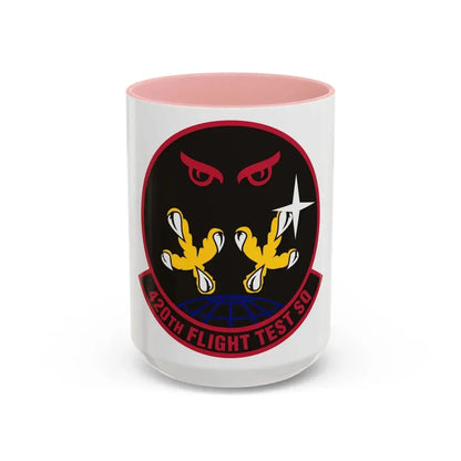 420 Flight Test Squdron AFMC (U.S. Air Force) Accent Coffee Mug 15oz Pink - Go Mug Yourself
