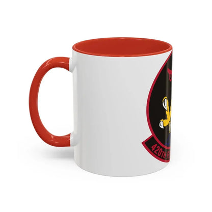 420 Flight Test Squdron AFMC (U.S. Air Force) Accent Coffee Mug - Go Mug Yourself