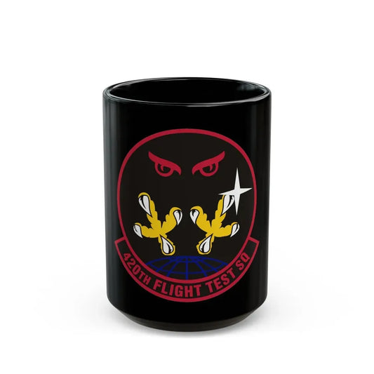420 Flight Test Squdron AFMC (U.S. Air Force) Black Coffee Mug 15oz - Go Mug Yourself
