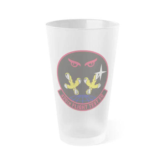 420 Flight Test Squdron AFMC (U.S. Air Force) Frosted Pint Glass 16oz 16oz Frosted - Go Mug Yourself