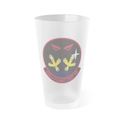 420 Flight Test Squdron AFMC (U.S. Air Force) Frosted Pint Glass 16oz 16oz Frosted - Go Mug Yourself