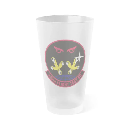 420 Flight Test Squdron AFMC (U.S. Air Force) Frosted Pint Glass 16oz 16oz Frosted - Go Mug Yourself